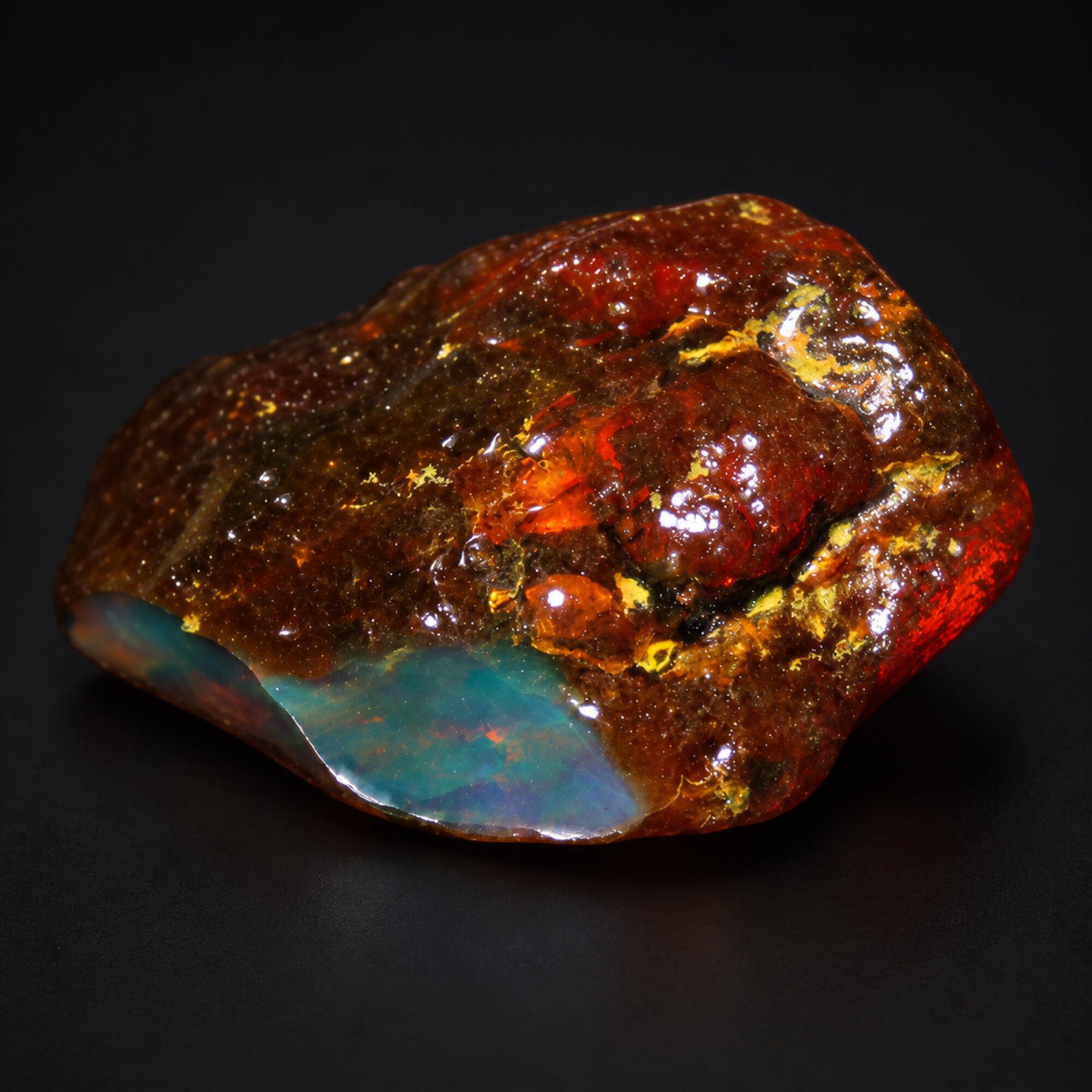 Authentic sky blue rough specimen Dominican amber 11.9g – photo 7
