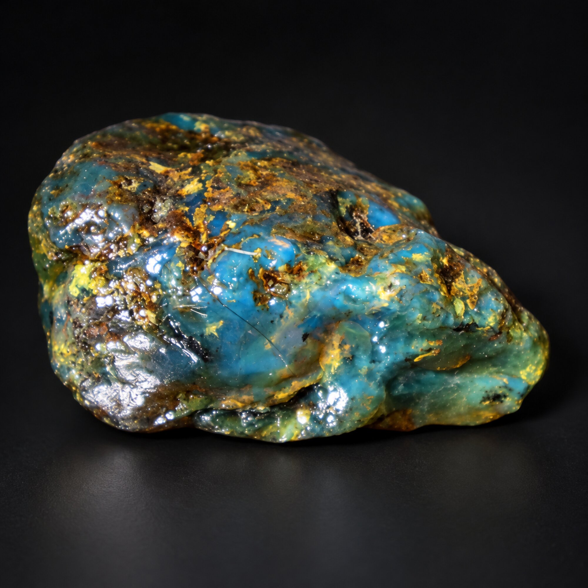 Pure natural green blue rough specimen Dominican amber 19.8g – photo 4