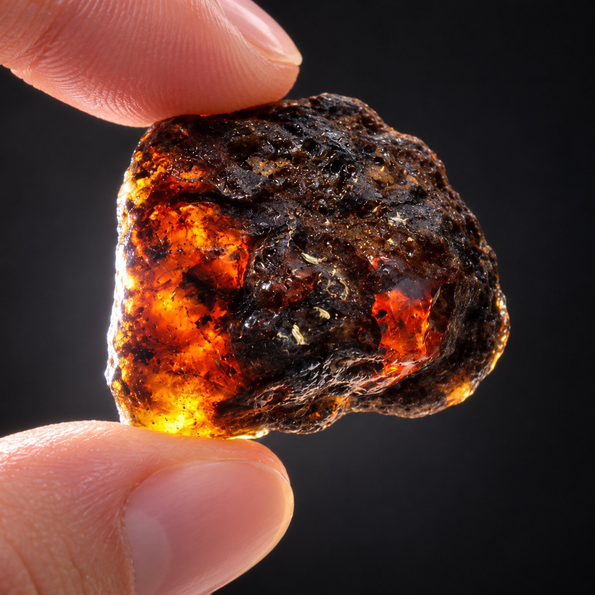 Earth mined sky blue rough specimen Dominican amber 7.2g – photo 7