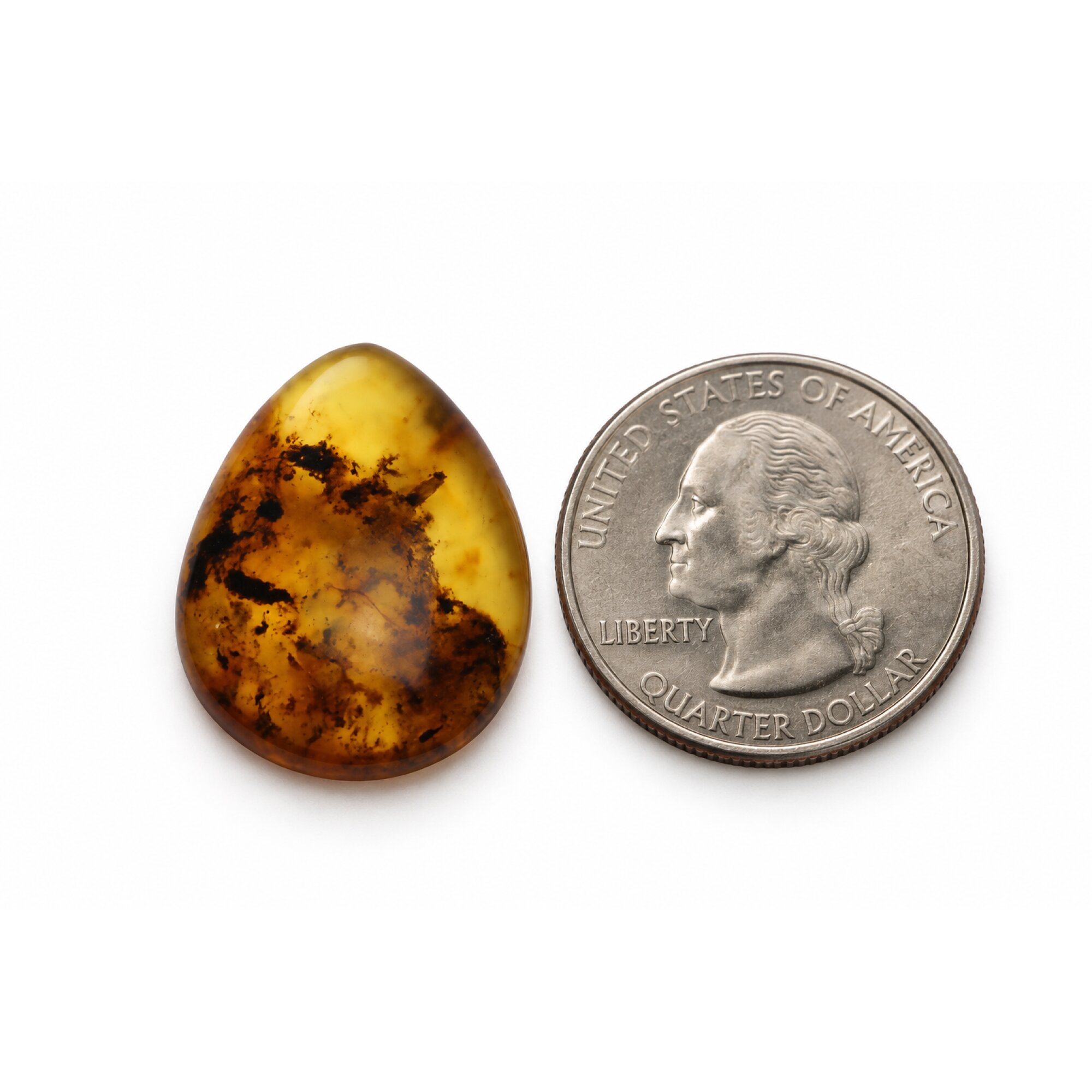 Untreated green blue polished Dominican amber 1.9g – photo 5