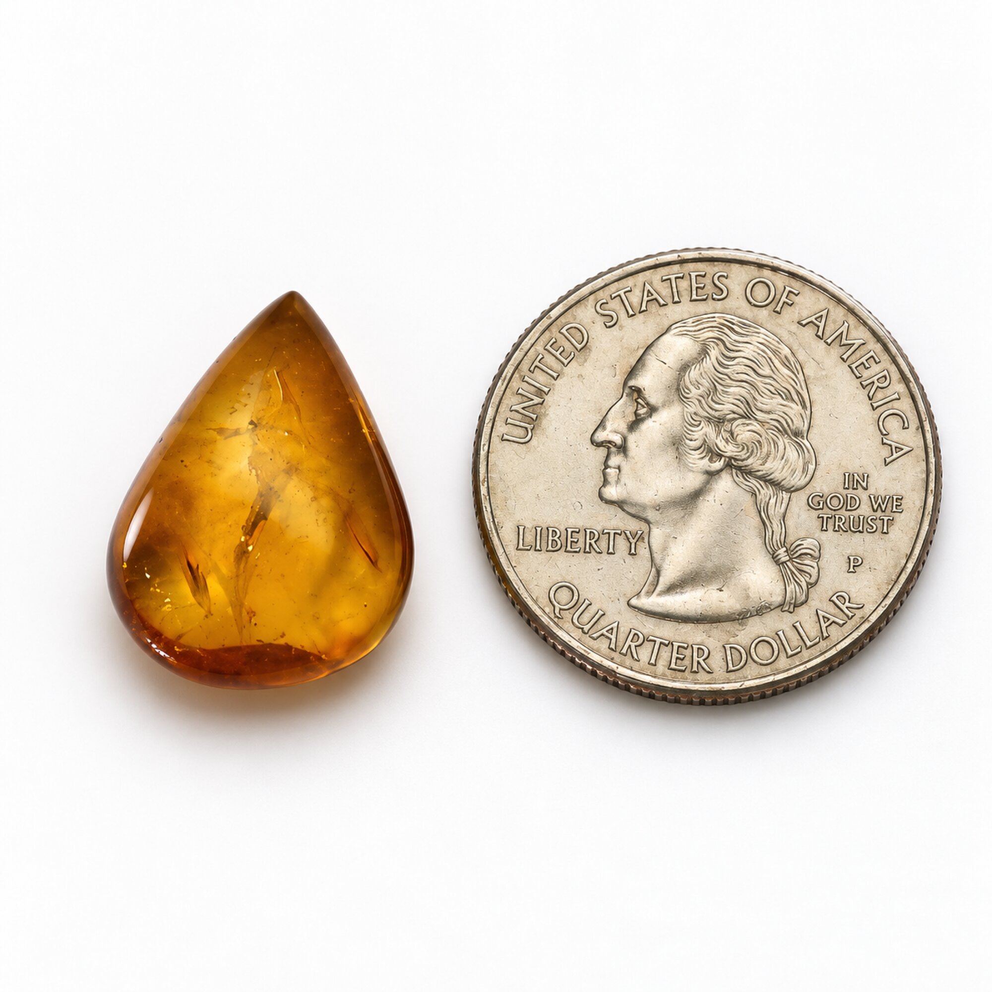 Earth crafted blue green polished Dominican amber – photo 6