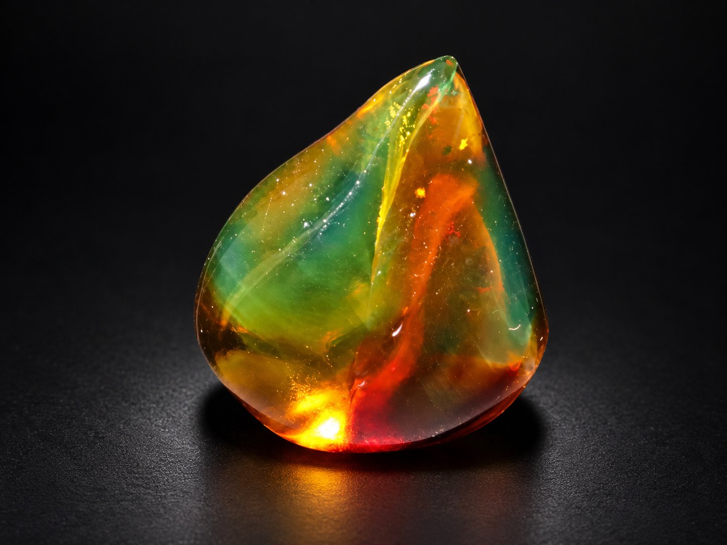 True caribbean red green polished Dominican amber – photo 11