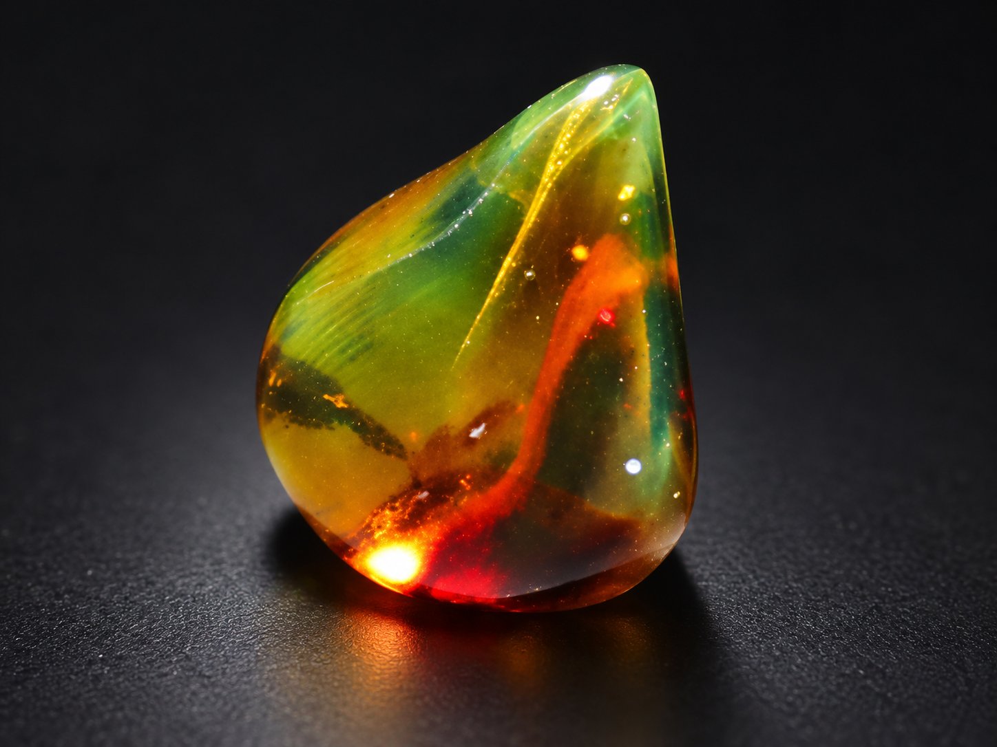 True caribbean red green polished Dominican amber – photo 12