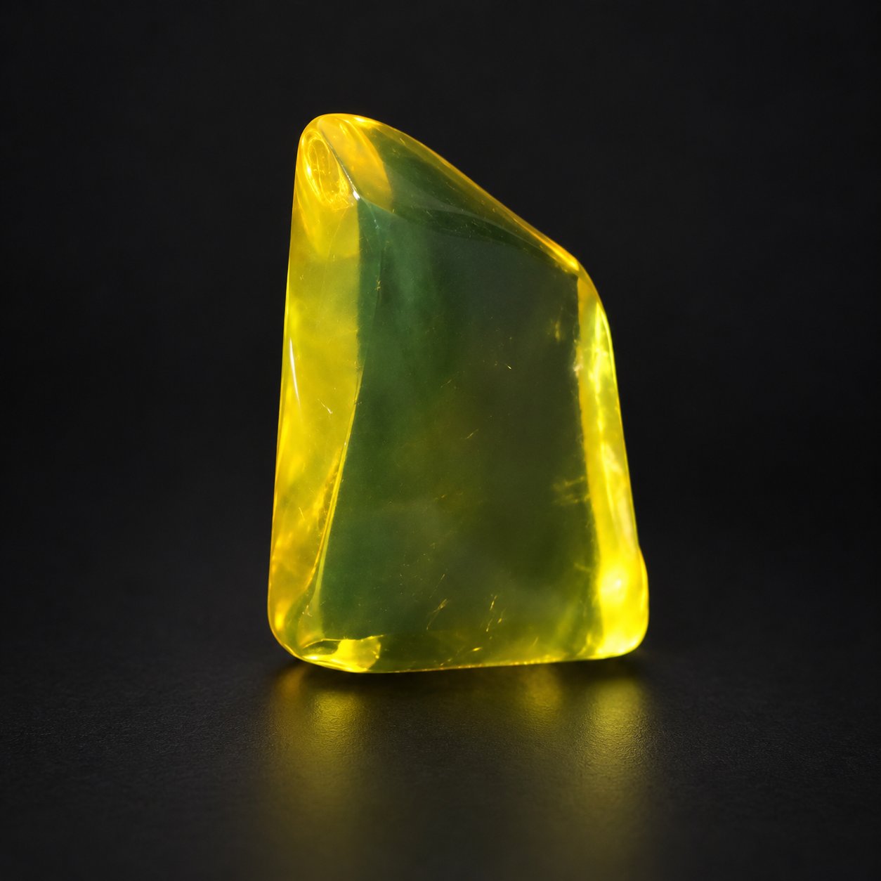 Authentic light green polished Dominican amber – photo 13