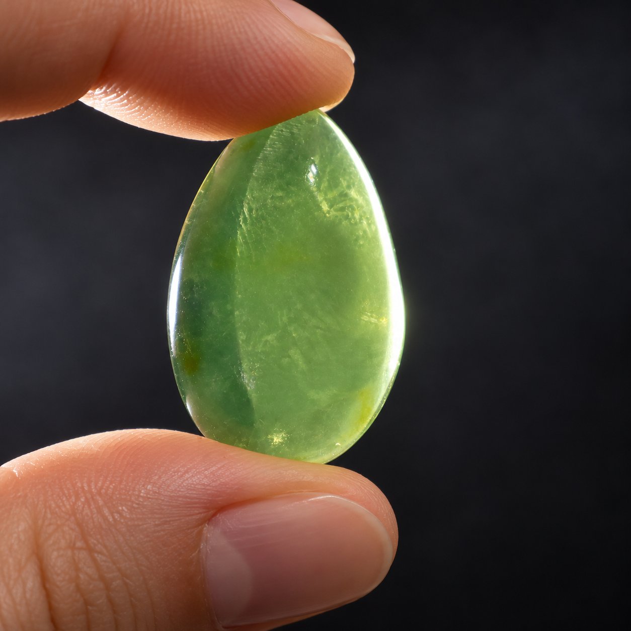 Genuine yellow green polished Dominican amber – photo 7