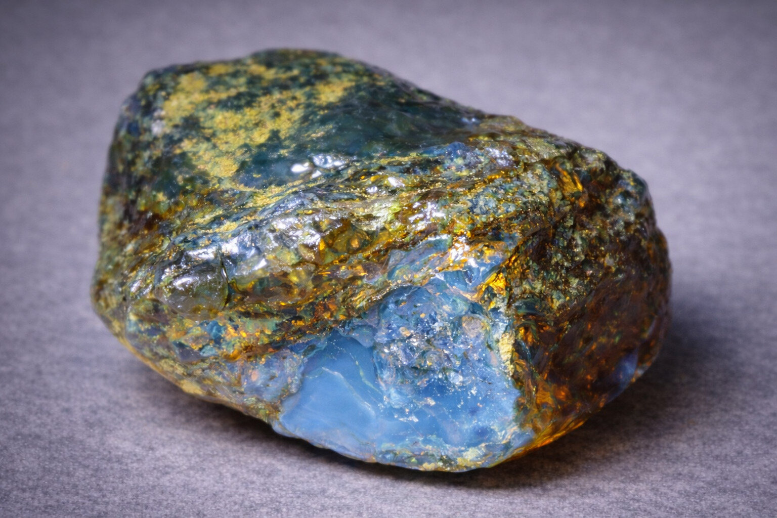 Excellent Natural Dominican Clear Sky Blue Amber Rough Specimen 35mm 12.2g – photo 11