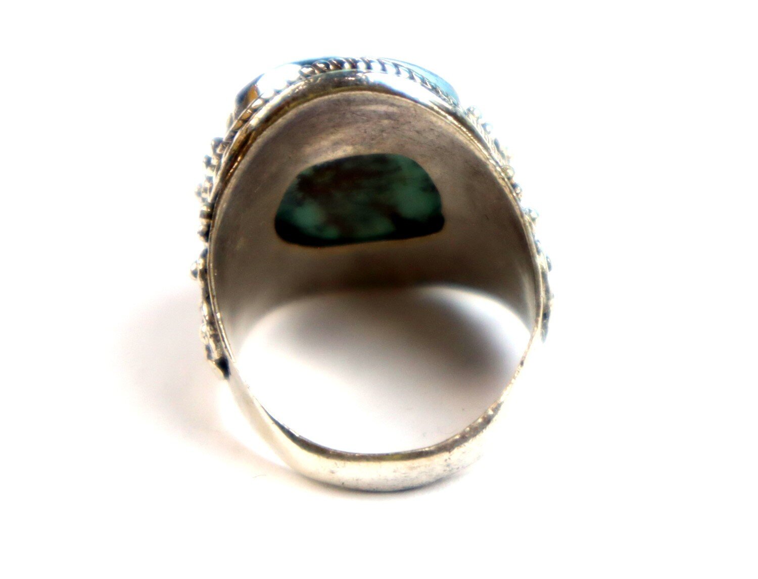 Outstanding Natural Light Green Turquoise .925 Sterling Silver Ring #7.5 – photo 6