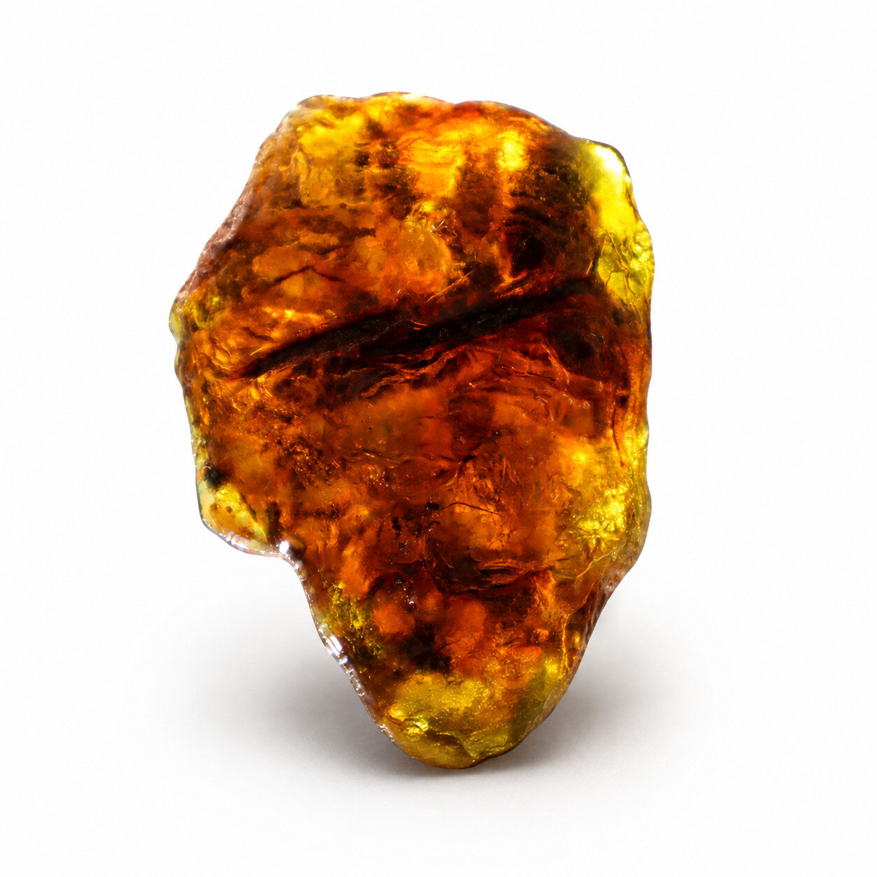 Genuine Sky Blue Dominican Amber Rough Specimen Chunk 65mm 28.9g – photo 8
