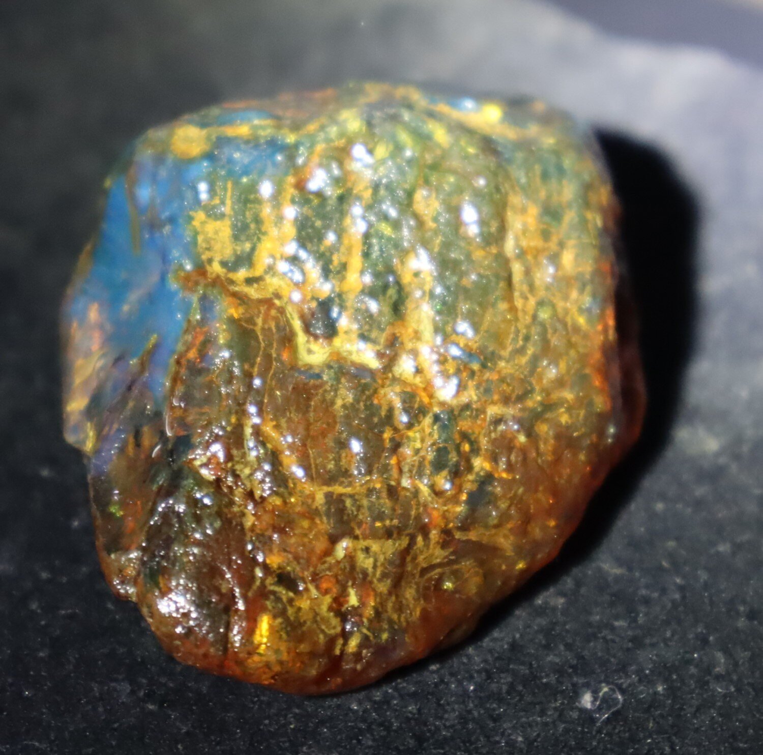 Outstanding Natural Dominican Clear Sky Blue Amber Rough Specimen 45mm 21g – photo 7