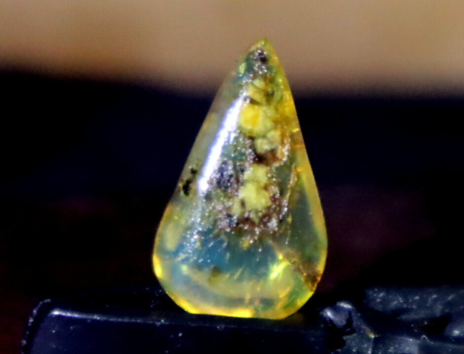 Dominican Clear Light Blue Amber Polished Stone 19mm FREE DRILLING – photo 9