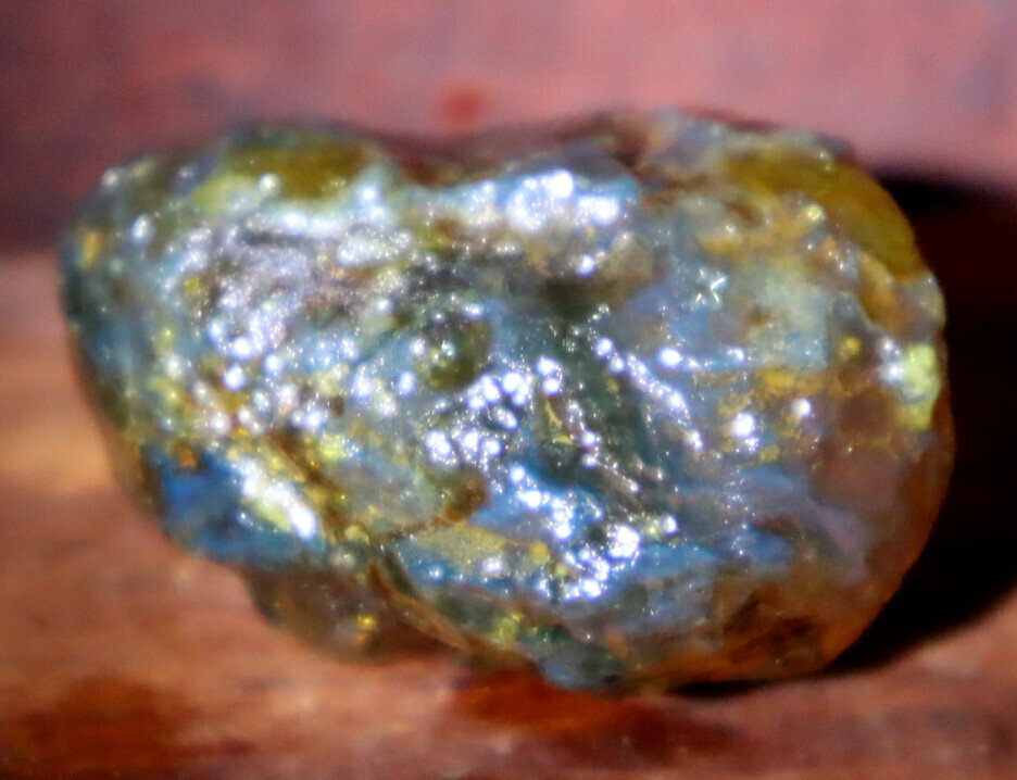 Impressive Natural Dominican Crystal Clear Yellow Blue Amber Rough Specimen 40mm – photo 6