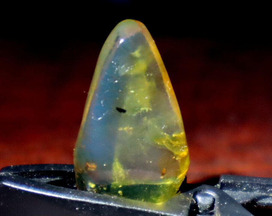 Lovely Natural Dominican Clear Sky Blue Amber Polished Stone 20mm free drill – photo 5