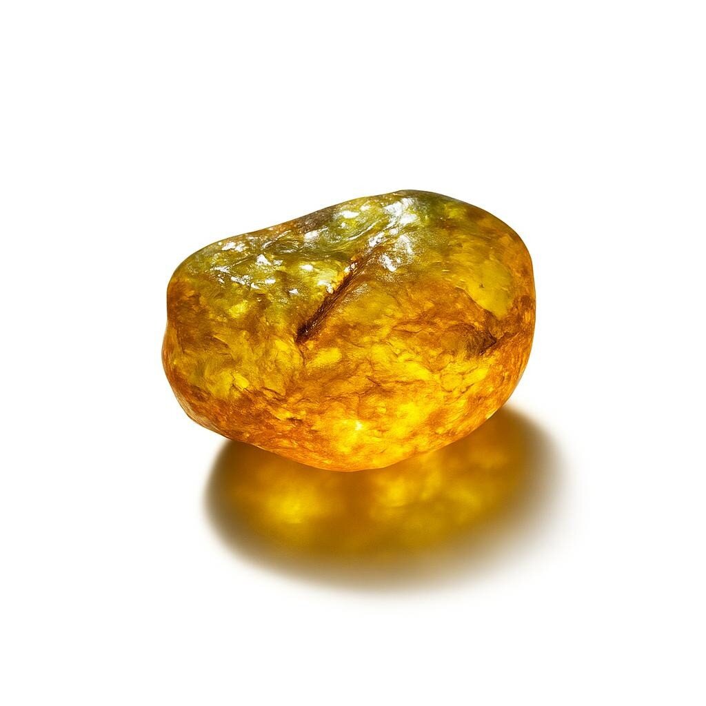 Quality Artisan Orange Yellow Dominican Amber Rough Specimen Chunk 45mm 18.4g – photo 4