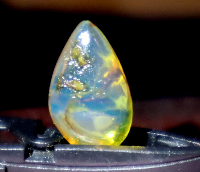 Natural Dominican Clear Sky Blue Amber Polished Stone 16mm FREE DRILLING – photo 3