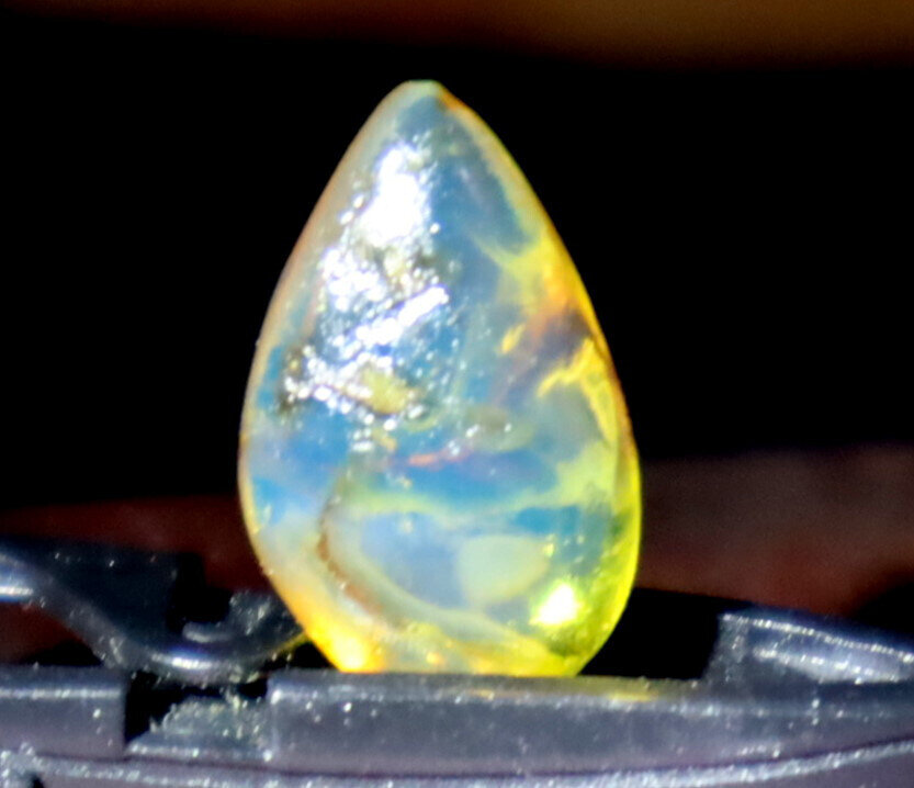 Natural Dominican Clear Sky Blue Amber Polished Stone 16mm FREE DRILLING – photo 4