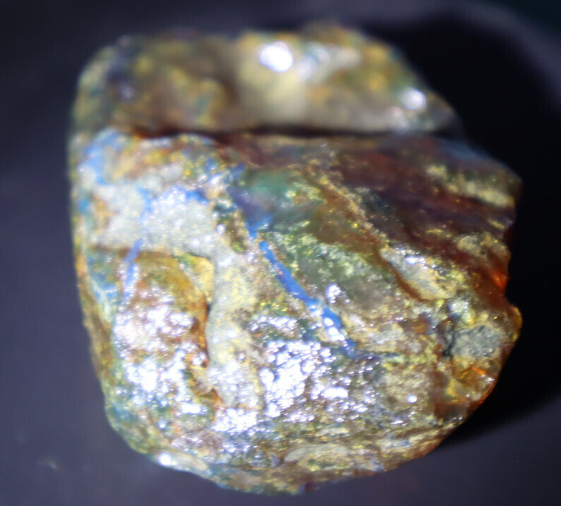 Impressive Natural Dominican Clear Green Blue Amber Rough Specimen 66mm 42.9g – photo 8