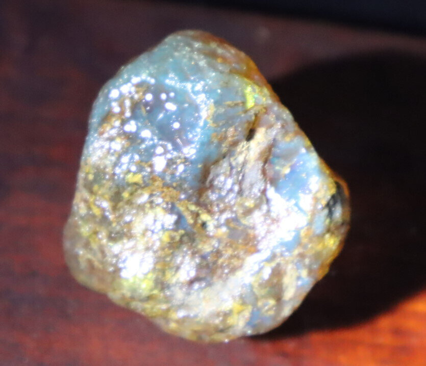 Exquisite Natural Dominican Clear Golden Blue Amber Rough Specimen 37mm 16.8g – photo 7