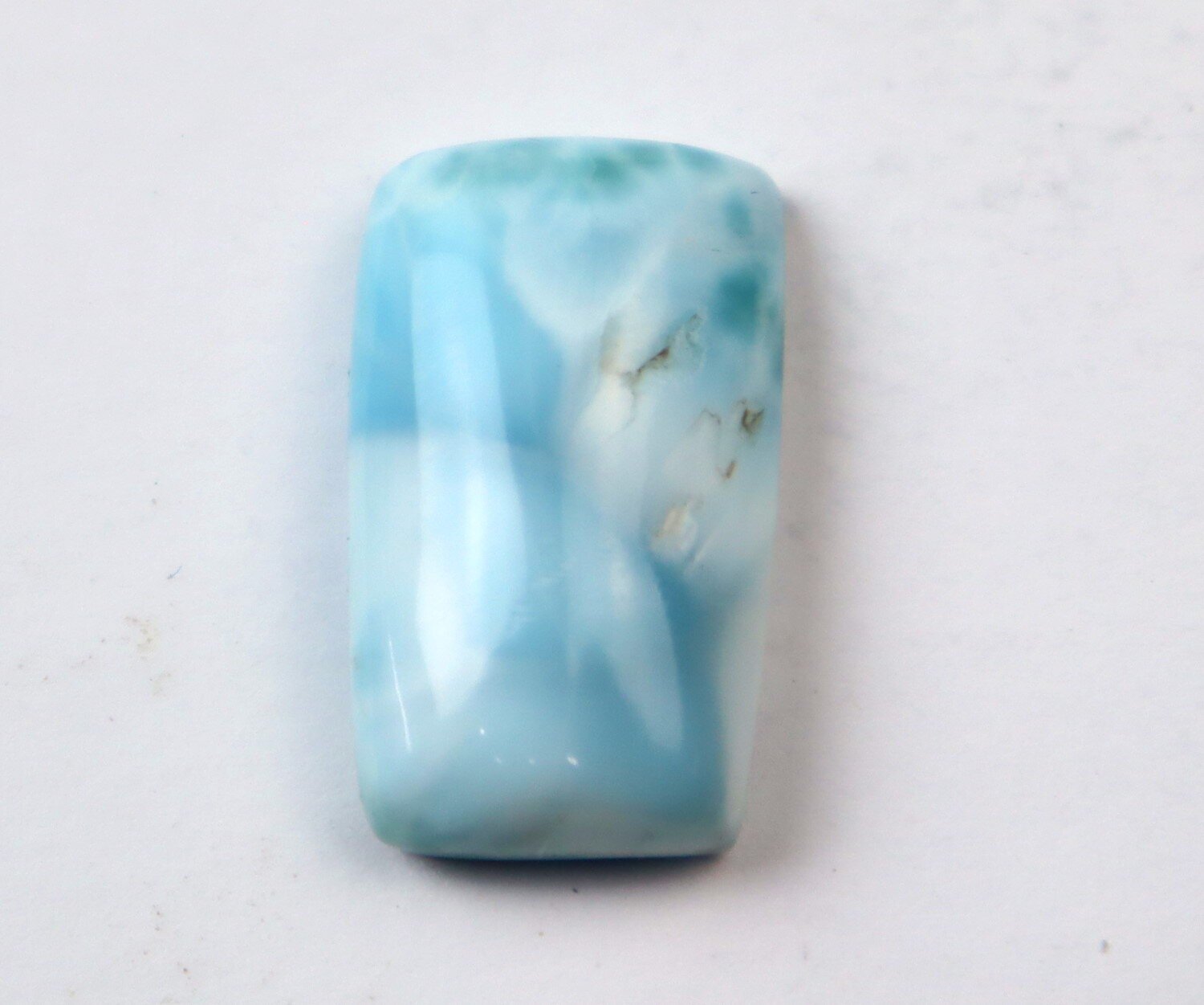 Charming Design Natural Sky Blue Larimar Cabochon 24mm – photo 3