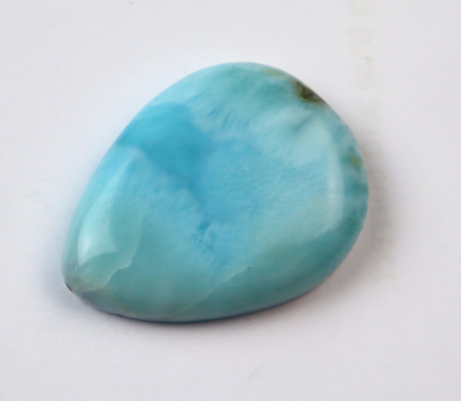 Beautiful Natural Sky Blue Larimar Teardrop Cabochon 31mm – photo 4