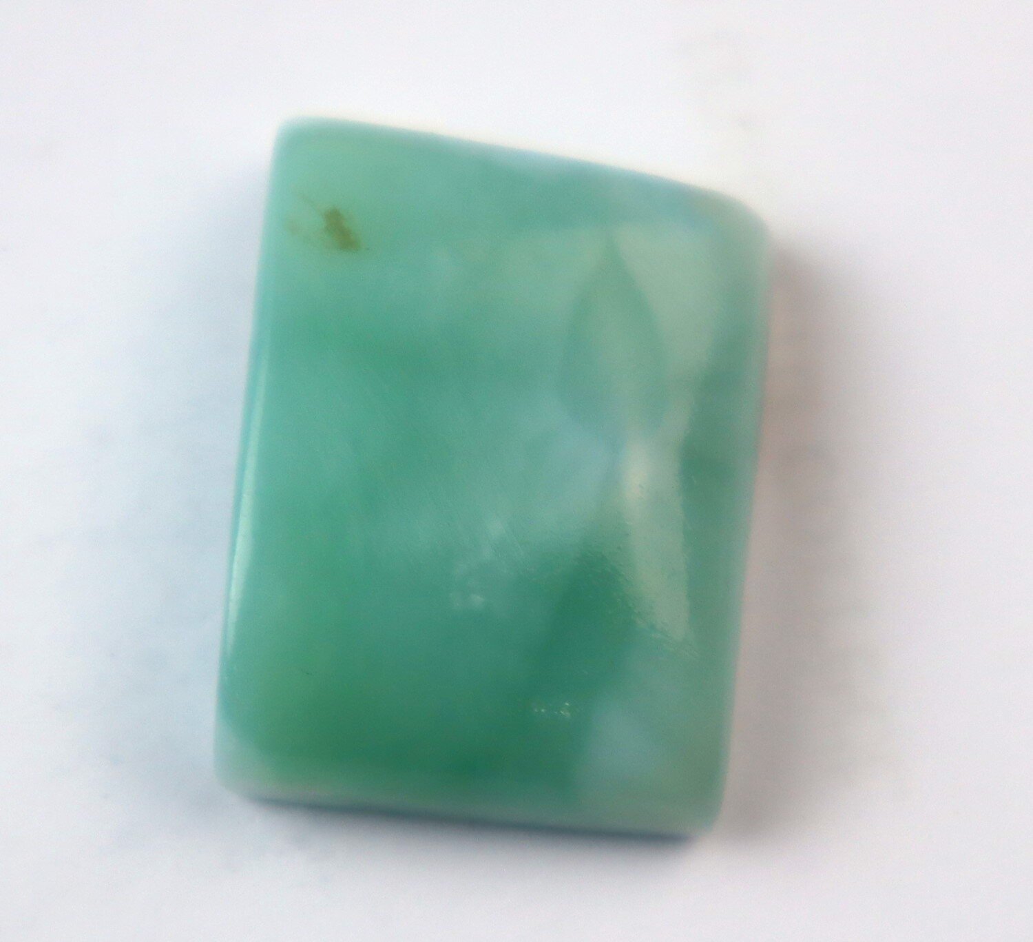 Beautiful Natural Green Blue Larimar Trapezoid Cabochon 22mm – photo 5