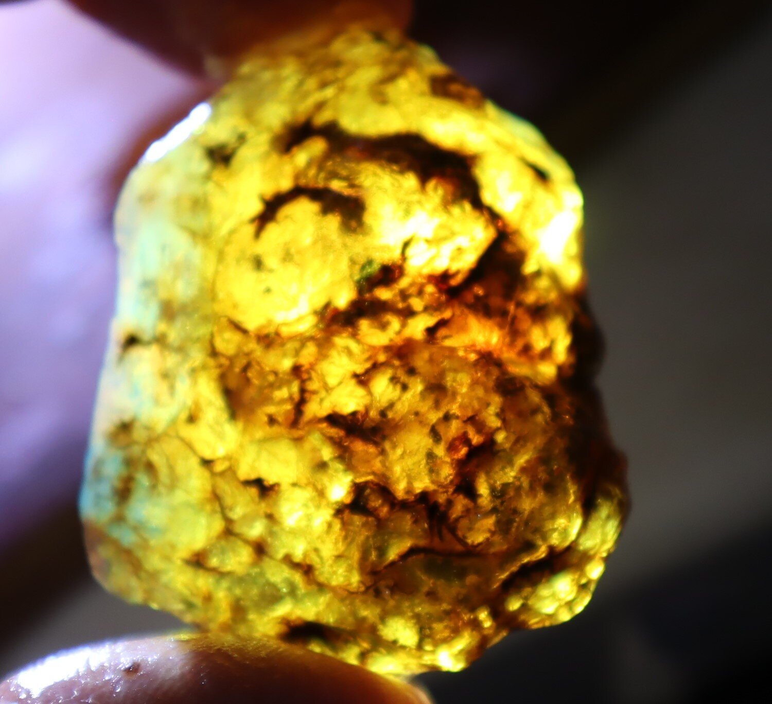 Charming Design Natural Dominican Clear Sky Blue Amber Rough Specimen 47mm 20g – photo 10