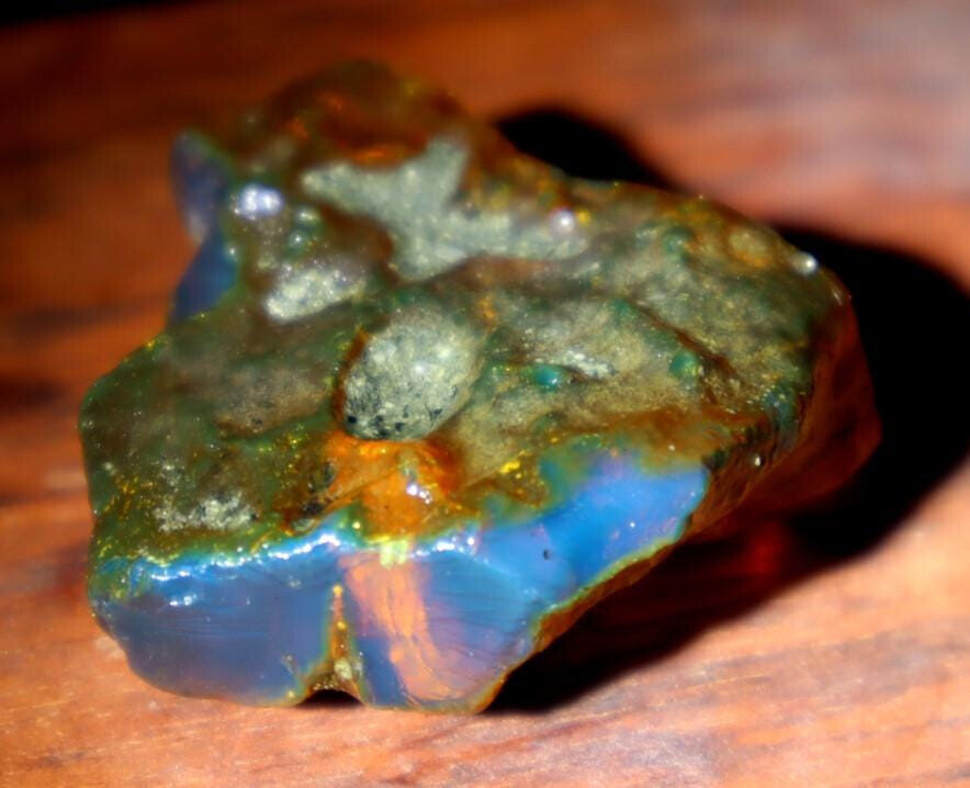 Finest Natural Dominican Clear Sky Blue Amber Rough Specimen 32mm 7.5g – photo 3