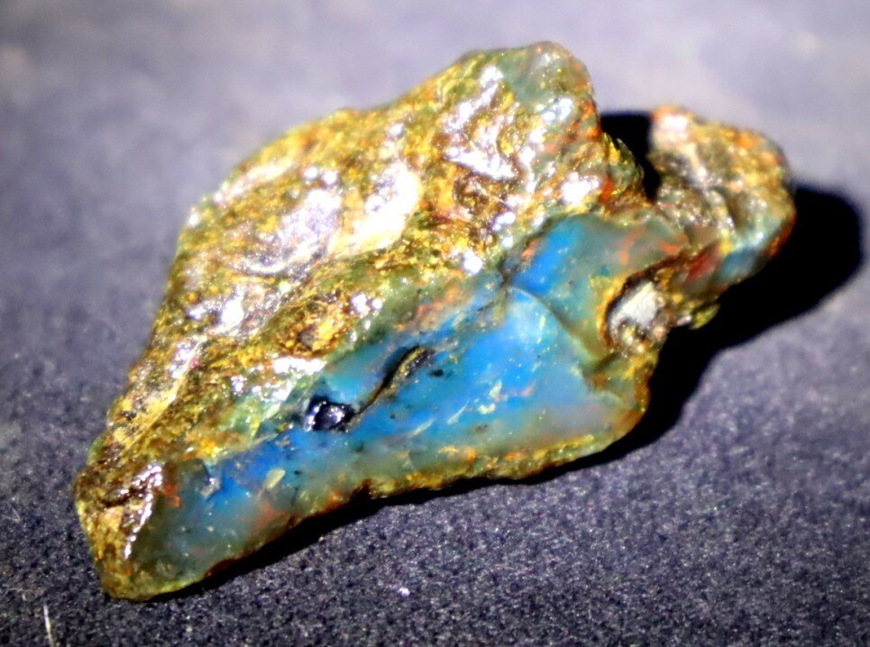 Exquisite Natural Dominican Clear Sky Blue Amber Rough Specimen 48mm 10g – photo 9