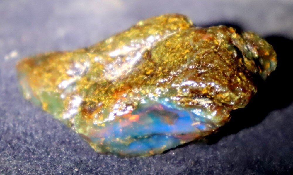 Exquisite Natural Dominican Clear Sky Blue Amber Rough Specimen 48mm 10g – photo 11
