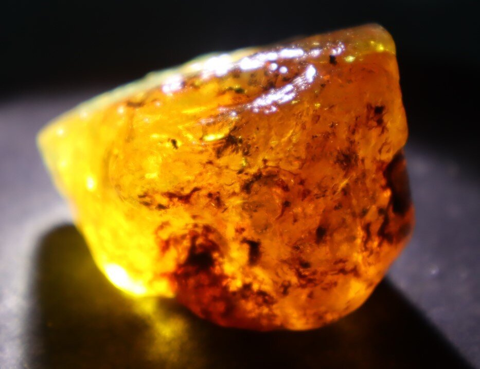 Finest Natural Dominican Clear Green Blue Amber Rough Specimen 51mm 32.5g – photo 13