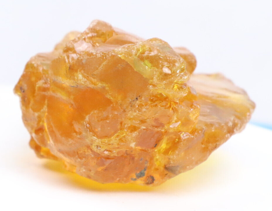 Beautiful Natural Dominican Crystal Clear Deep Yellow Amber Rough Specimen 67mm – photo 4