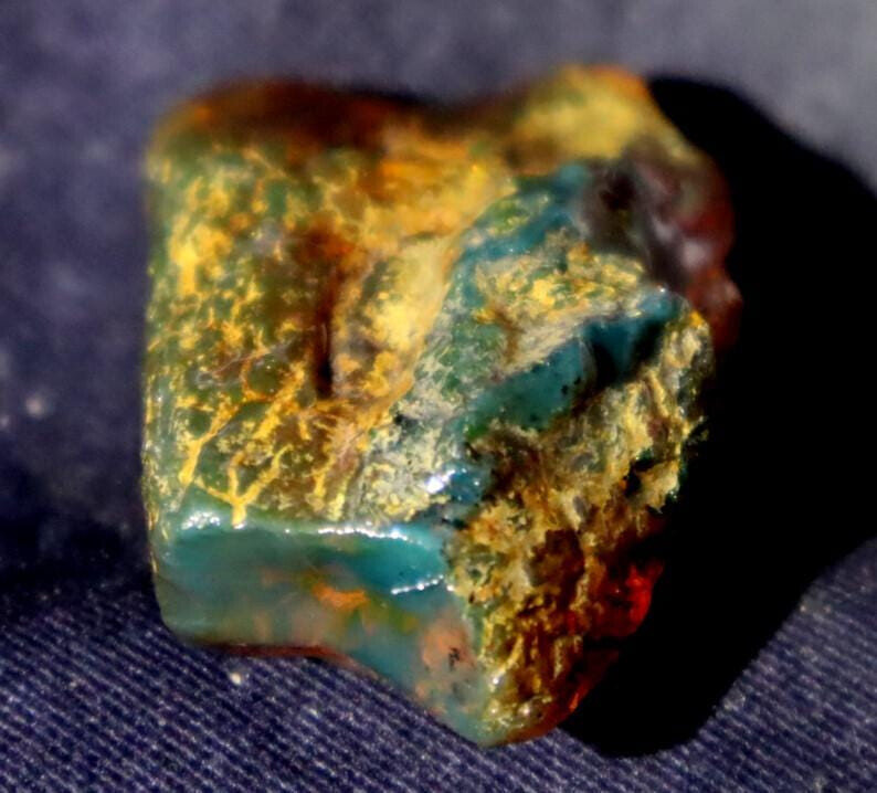 Exquisite Natural Dominican Clear Sky Blue Amber Rough Specimen 44mm 9.7g – photo 9