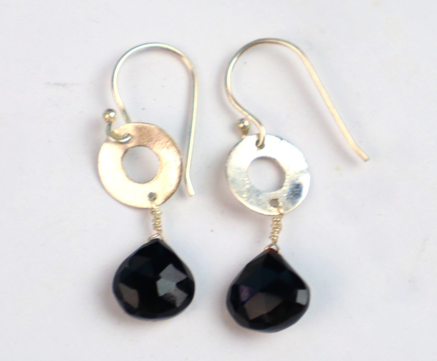 Beautiful Dark Amethyst .925 Sterling Silver Earrings 41.0mm – photo 4