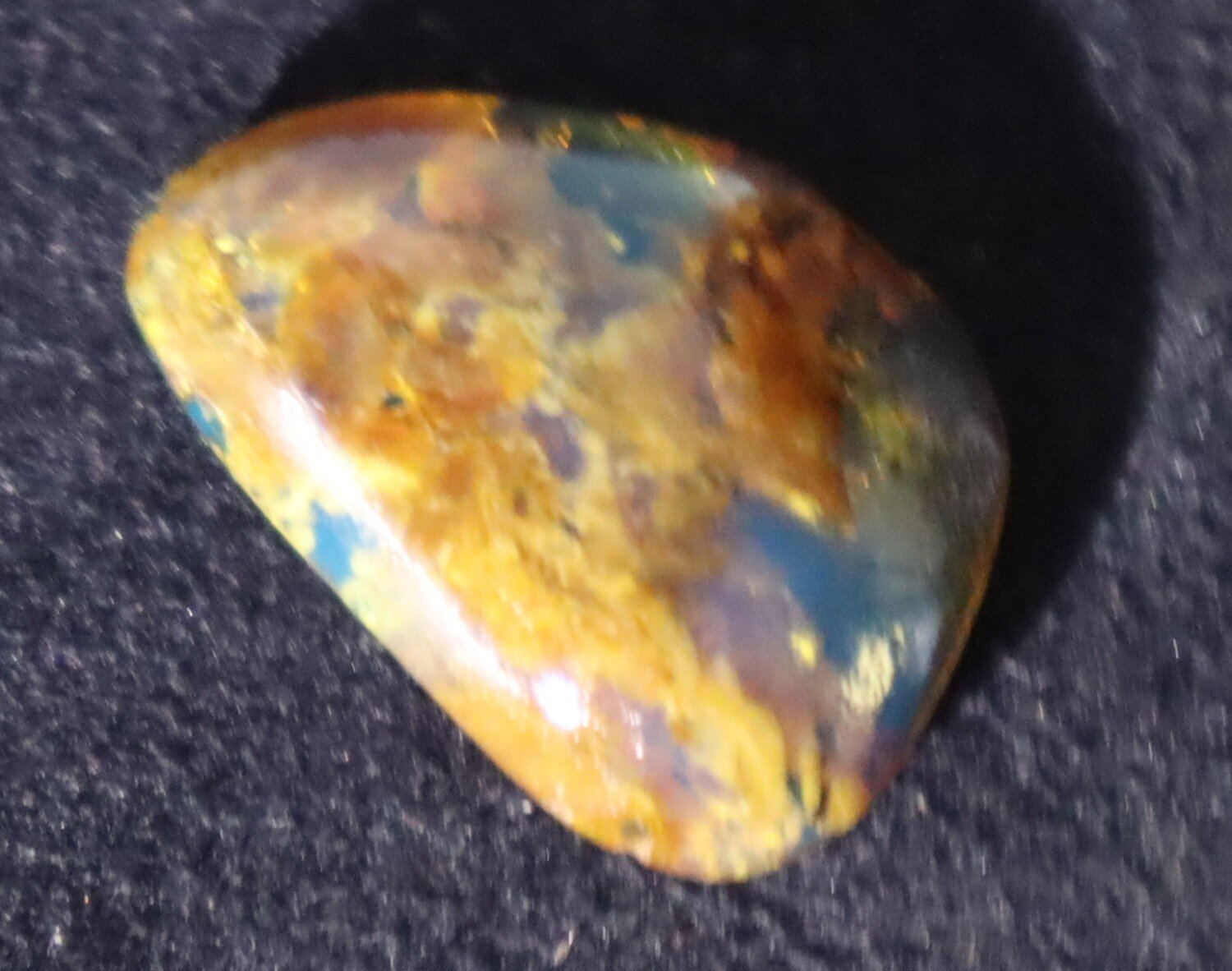 Charming Design Natural Translucent Sky Blue Amber Cabochon 24mm – photo 12