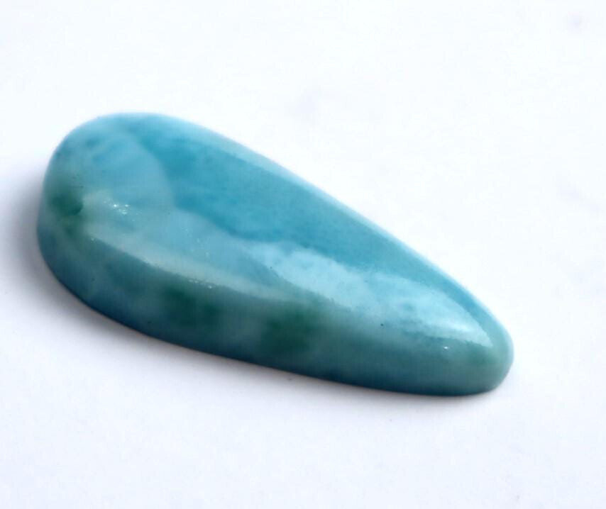 Charming Design Natural Sky Blue Larimar Pendant Cabochon 38mm – photo 7