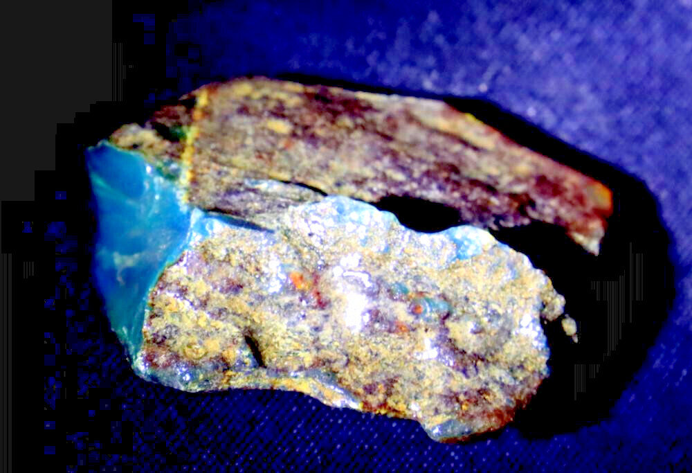 Exquisite Natural Dominican Crystal Clear Sky Blue Amber Rough Specimen 47mm 13g – photo 3