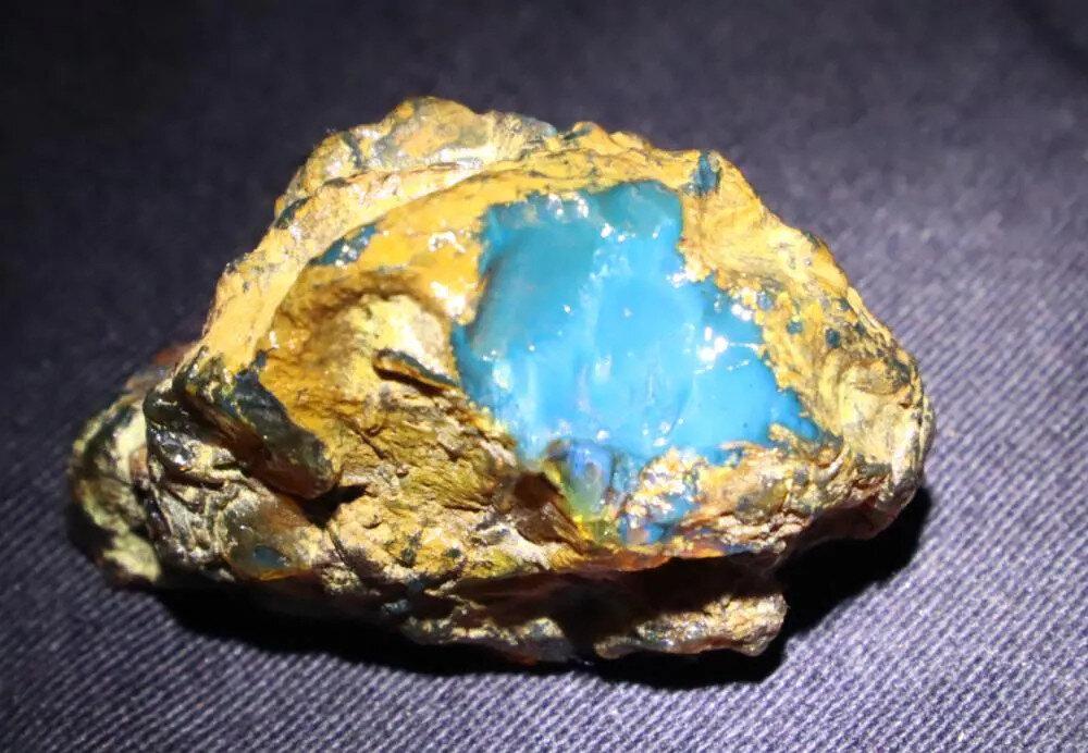 Finest Natural Dominican Translucent Sky Blue Amber Rough Specimen 43mm 14g – photo 3