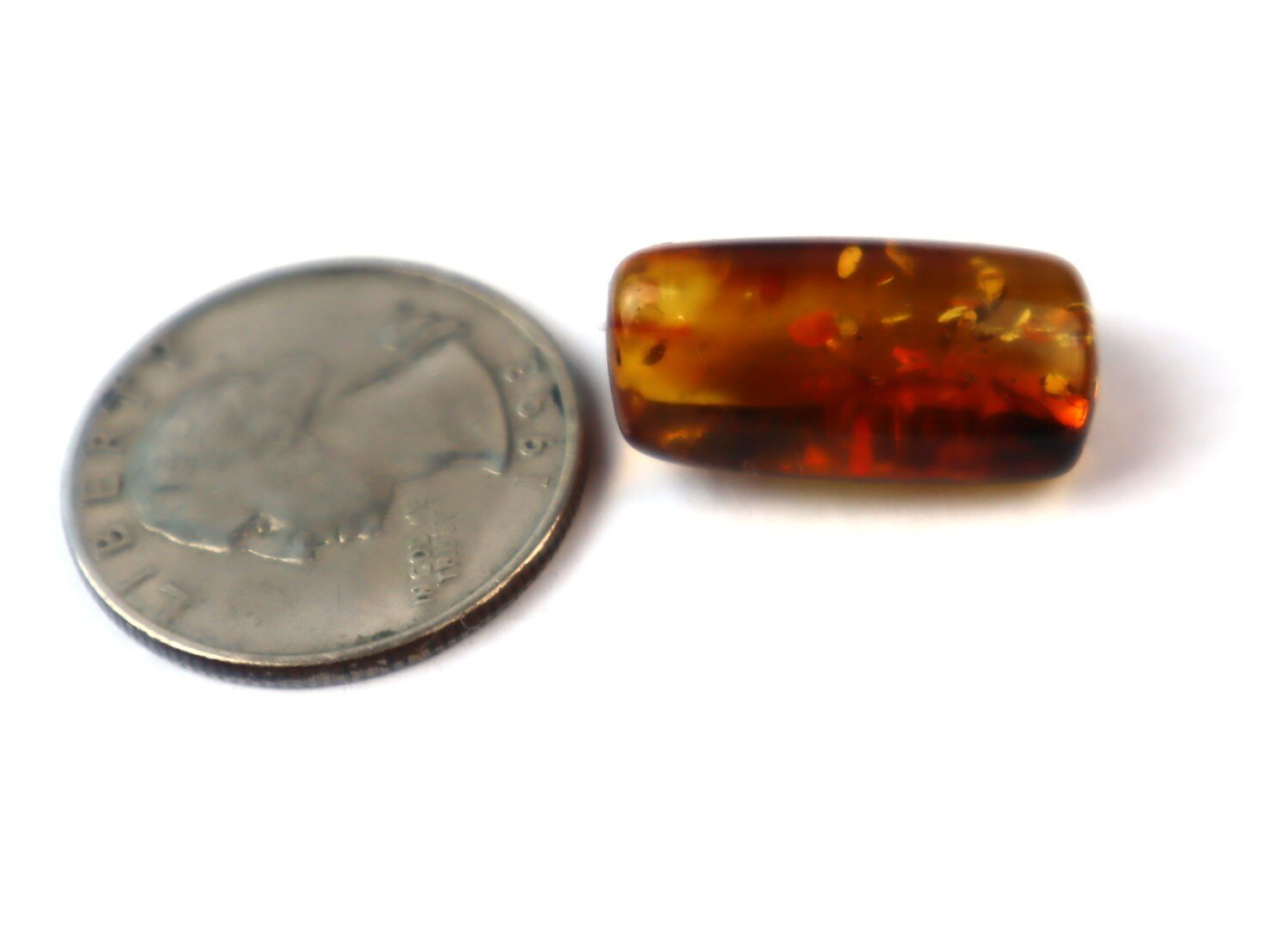 Natural Dominican Amber Insect Fossil – Polished Stone 22mm – photo 3