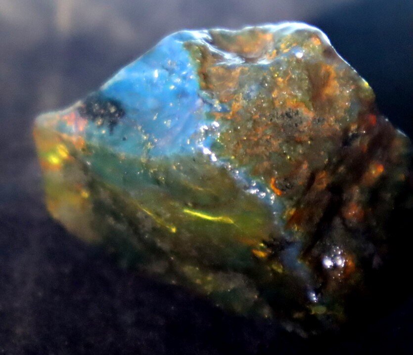 Charming Design Natural Dominican Clear Green Blue Amber Rough Specimen 50mm 26g – photo 11